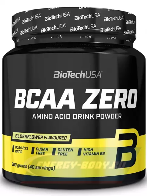 ВСАА BioTechUSA BCAA Zero 2:1:1 360 г, Бузина ВСАА BioTechUSA BCAA Zero 2:1:1 360 г, Бузина
