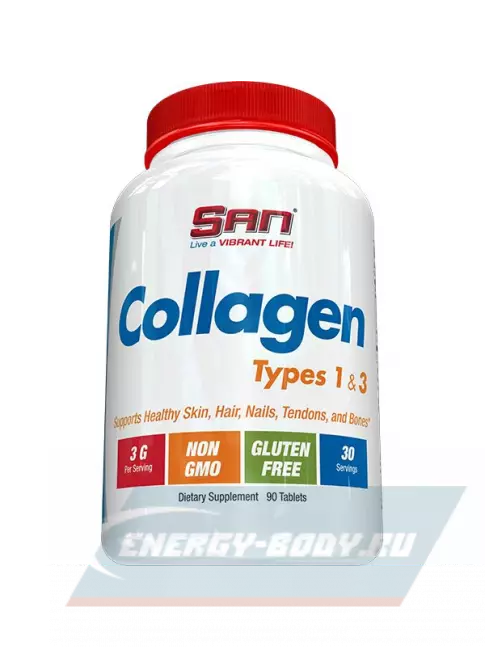 COLLAGEN SAN Collagen Types 1 & 3 90 таблеток