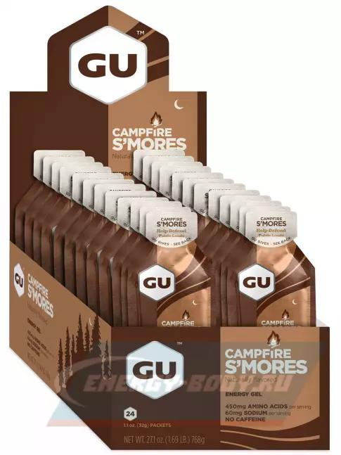 Энергетический гель GU ENERGY GU Original Energy Gel no caffeine 24 x 32 г, Воздушное печенье
