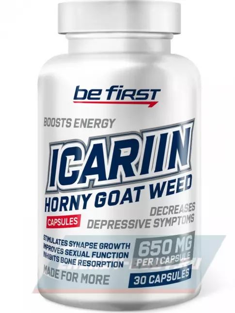 Be First Icariin (икариин) 30 капсул Be First Icariin (икариин) 30 капсул