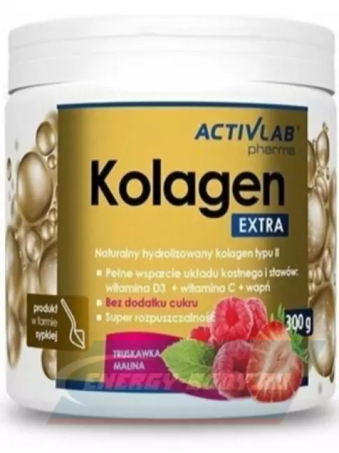 COLLAGEN ActivLab Collagen EXTRA 300 г, Клубника-Малина
