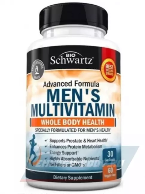  BioSchwartz Mens multivitamin 60 вегетарианских капсул