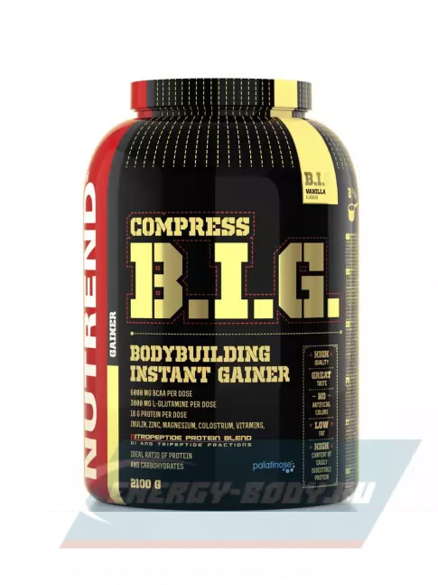 Гейнер NUTREND COMPRESS B.I.G. 2100 г, Ваниль
