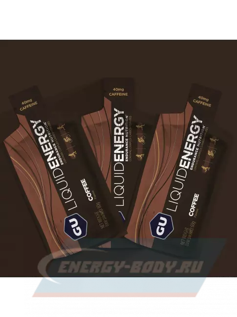 Энергетический гель GU ENERGY GU Liquid Enegry Gel 40mg caffeine 3 саше x 60 g, Кофе
