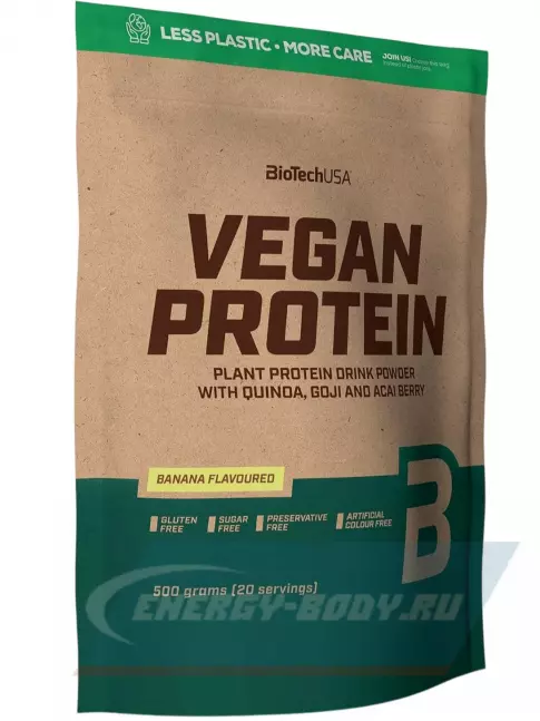  BioTechUSA Vegan Protein 500 г, Банан