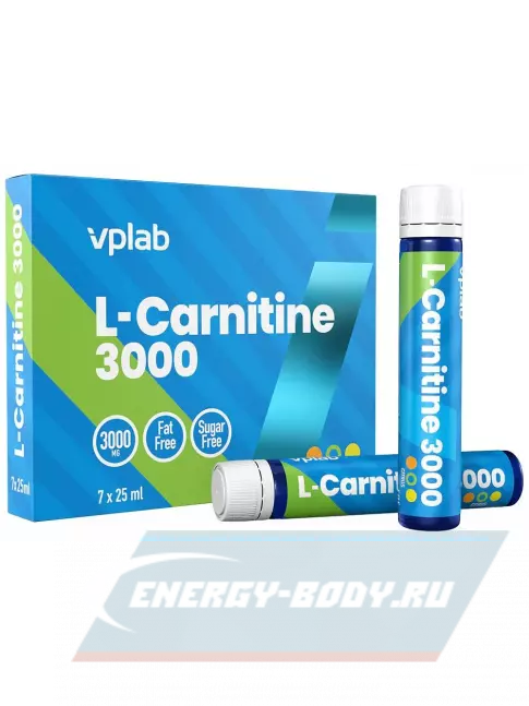 L-Карнитин VP Laboratory L-CARNITINE 3000 7x25 мл, Цитрус