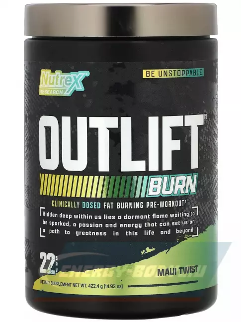 Предтерник NUTREX Outlift Burn 422 г, Maui Twist