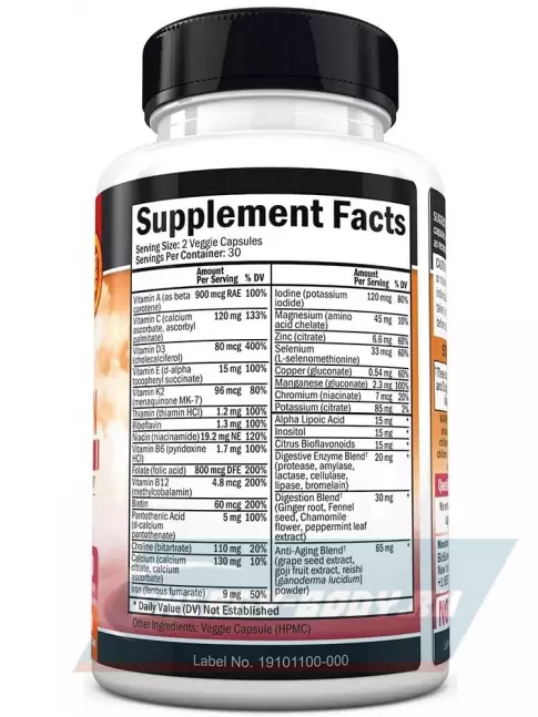  BioSchwartz Womens Multivitamin 60 вегетарианских капсул