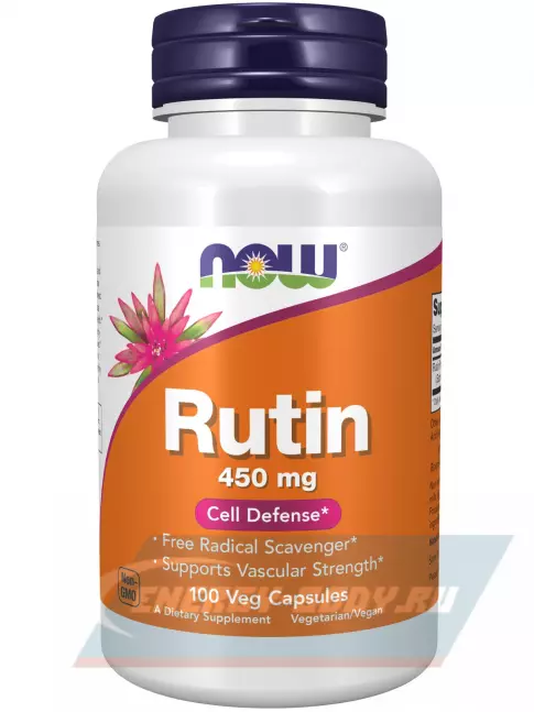  NOW FOODS Rutin 450 mg 100 веган капсул