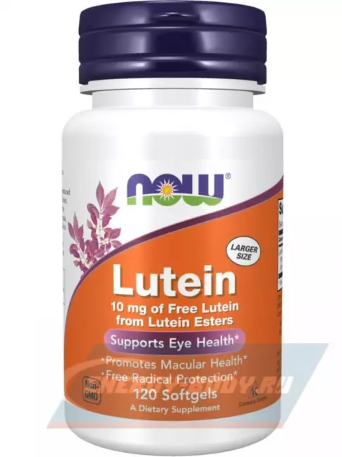  NOW FOODS Lutein 10 mg (From Lutein Esters) 120 гелевых капсул