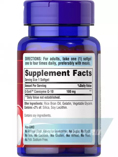  Puritan's Pride CO Q-10 100 mg 60 капсул
