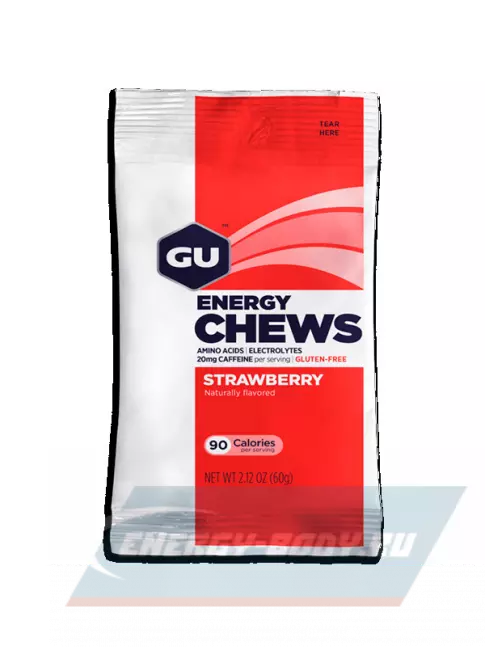 Восстановление GU Energy Labs Мармеладки GU Energy Chews 9 x 60 г, Клубника