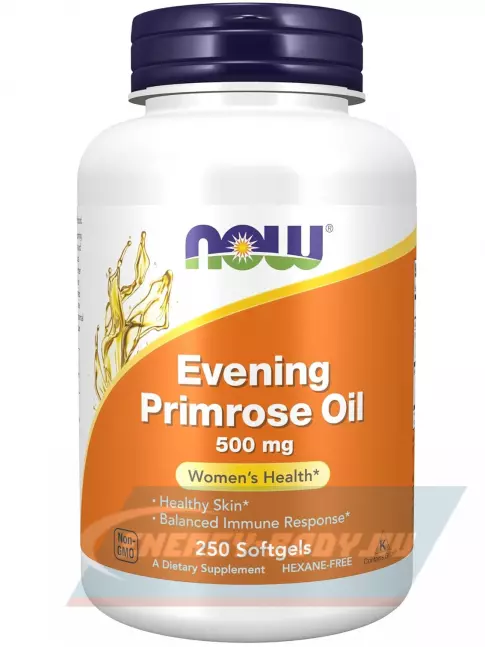  NOW FOODS Evening Primrose 500 mg 250 гелевые капсулы