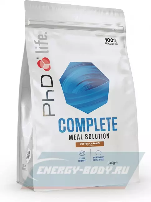  PhD Nutrition PHD POWDER LIFE, протеиновая смесь 840, Кофе - карамель