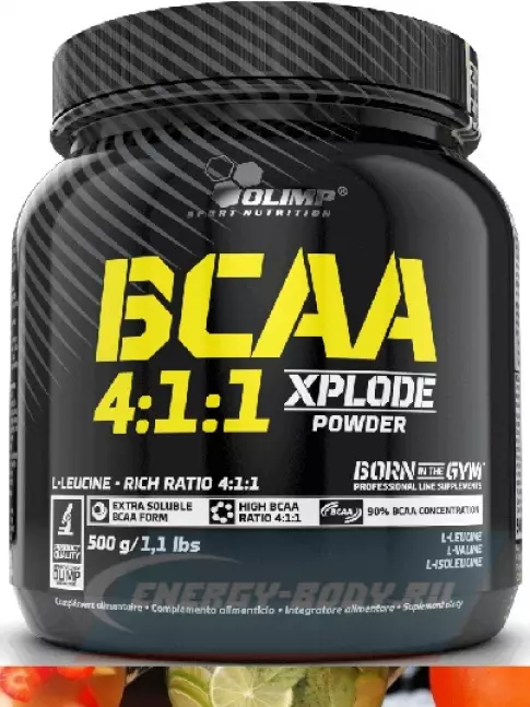 ВСАА OLIMP BCAA 4:1:1 XPLODE POWDER 500 г, Фруктовый микс