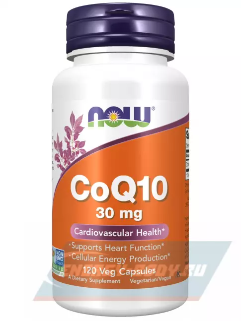  NOW FOODS CoQ10 30 mg – Кофермент Q10 120 веган капсул