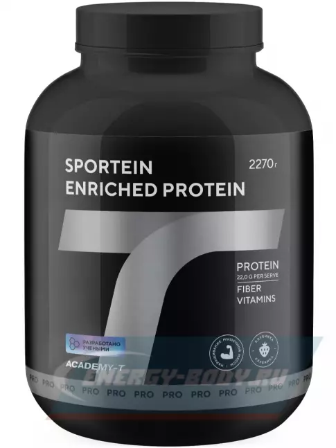 Академия-Т Sportein Enriched Protein 2270 г, Клубника Академия-Т Sportein Enriched Protein 2270 г, Клубника