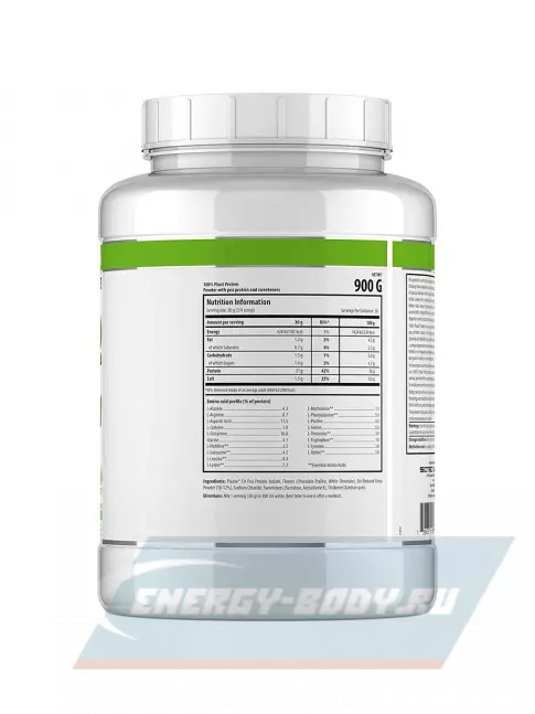  Scitec Nutrition 100% Plant Protein 900 г, Шоколадное пралине