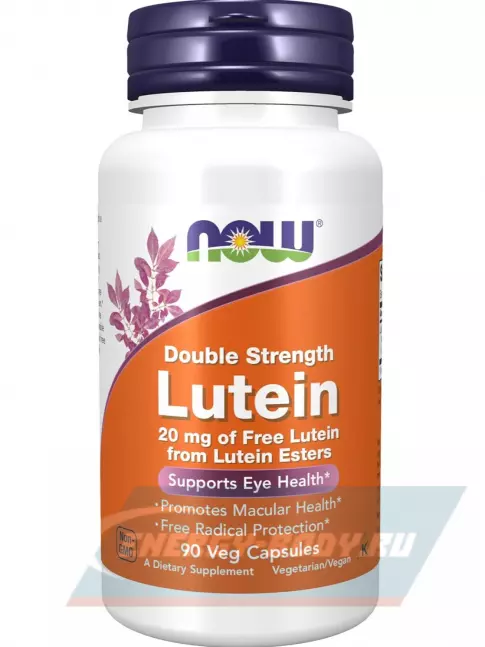 Omega 3 NOW FOODS Lutein 20 mg (From Lutein Esters) 90 веган капсул