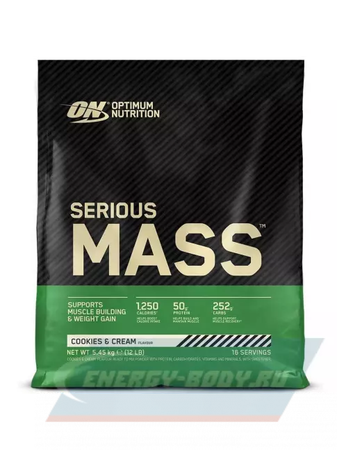 Гейнер Optimum Nutrition Serious Mass 5450 г, Печенье крем