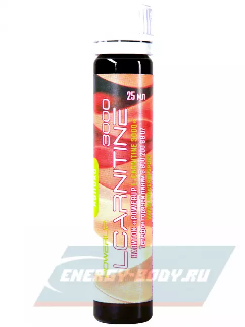 L-Карнитин Powerup L-CARNITINE 3000 25 мл, яблоко