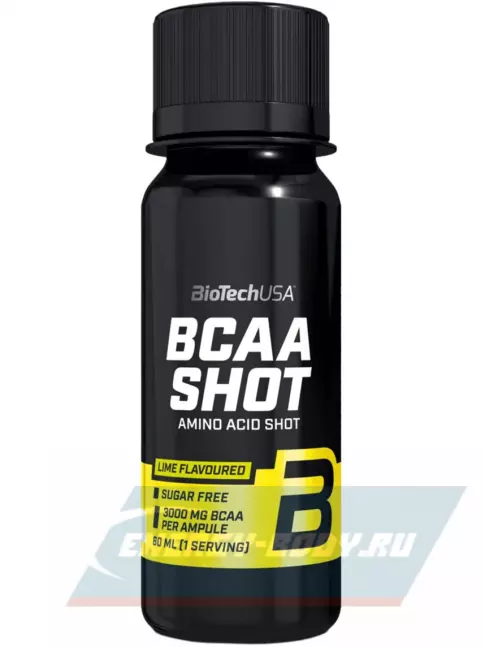 ВСАА BioTechUSA BCAA Shot 3000 mg 20 x 60 мл, Лайм ВСАА BioTechUSA BCAA Shot 3000 mg 20 x 60 мл, Лайм