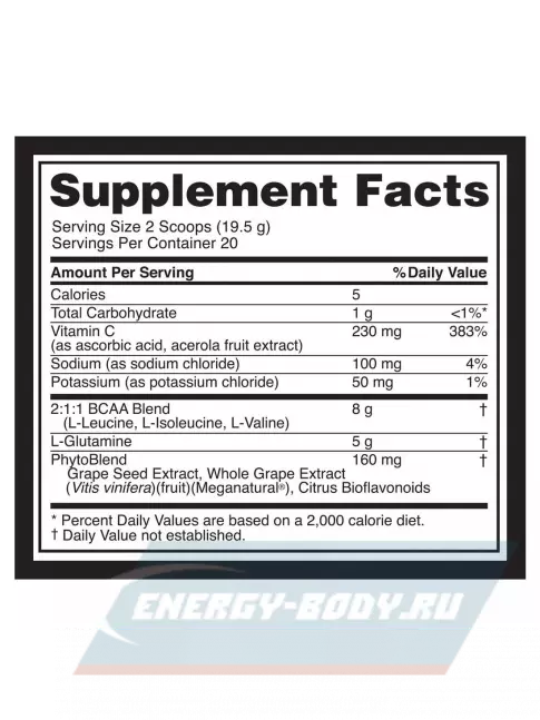 ВСАА Optimum Nutrition PRO BCAA 2:1:1 390 г, Персик - Манго
