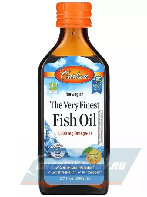 Omega 3 Carlson Labs VFFO 200 мл, Апельсин