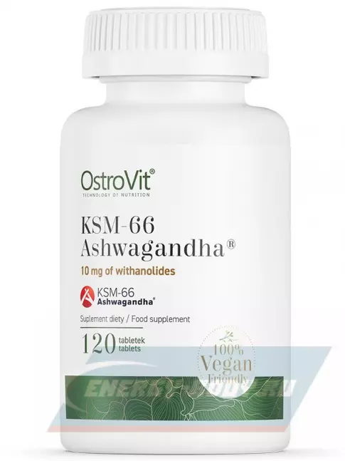 OstroVit KSM-66 Ashwagandha 120 веган таблетки OstroVit KSM-66 Ashwagandha 120 веган таблетки