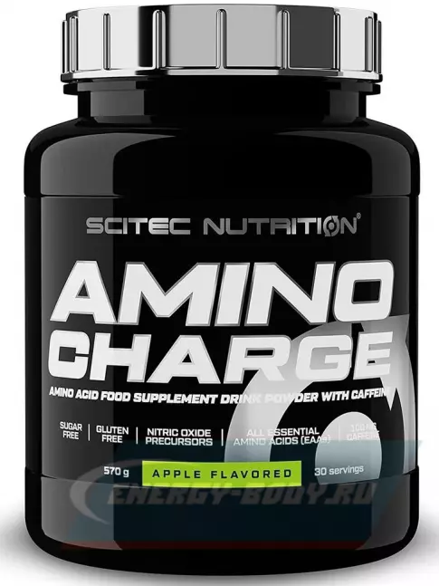 Аминокислотны Scitec Nutrition Amino Charge 570 г, Зеленое яблоко