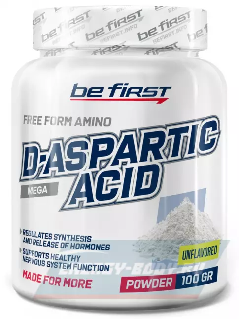 Be First D-Aspartic Acid powder (Д-аспарагиновая кислота) 100 г, Натуральный Be First D-Aspartic Acid powder (Д-аспарагиновая кислота) 100 г, Натуральный