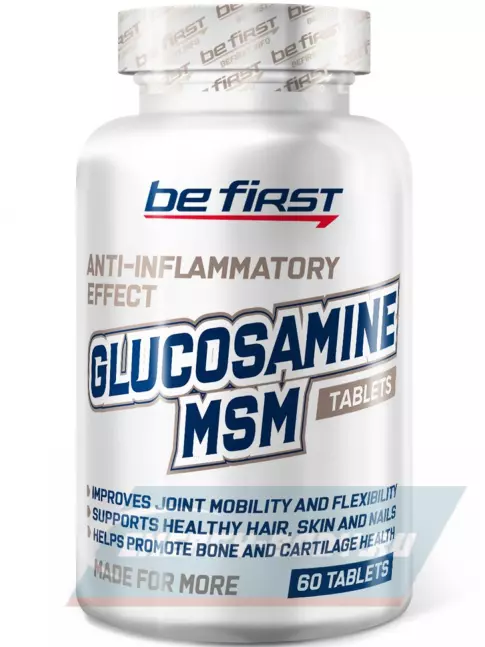 Суставы, связки Be First Glucosamine MSM (глюкозамин МСМ) 60 таблеток