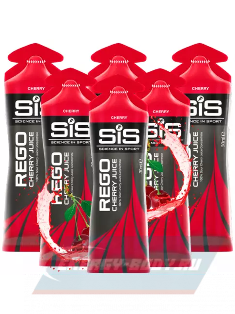 Предтерник SCIENCE IN SPORT (SiS) Rego Cherry Juice 6 x 30 мл, Вишня