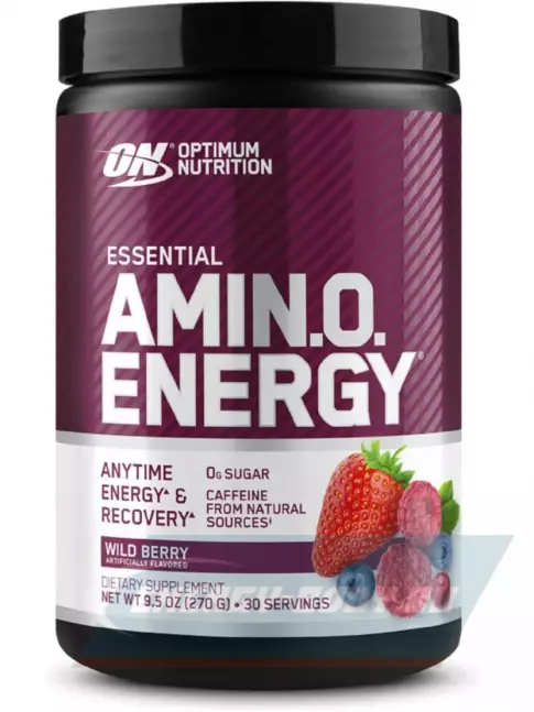 Аминокислотны Optimum Nutrition Essential Amino Energy 270 г, Лесная ягода