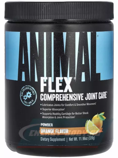 Суставы, связки UNIVERSAL NUTRITION ANIMAL FLEX POWDER 339 г, Апельсин