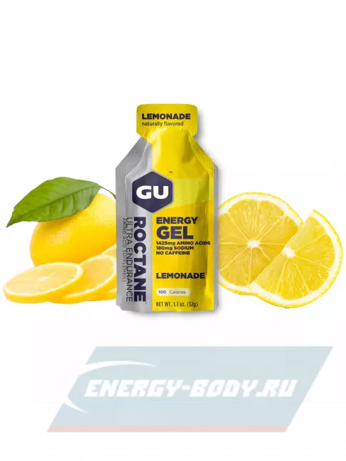 Энергетический гель GU ENERGY GU ROCTANE Energy Gel no caffeine 32 г, Лимонад