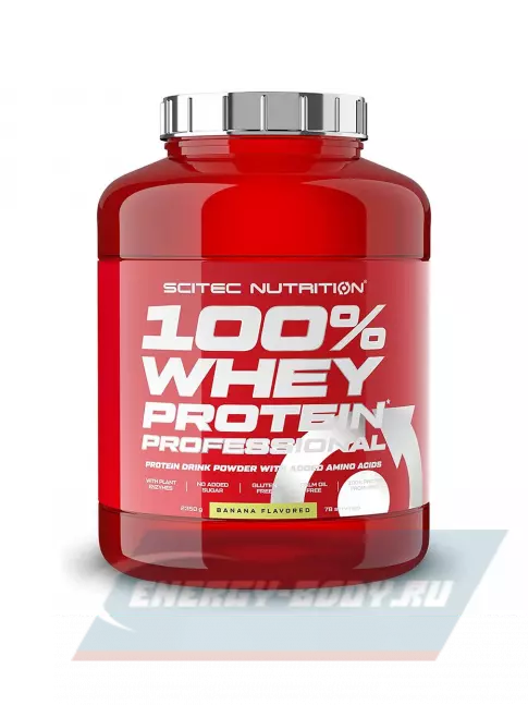  Scitec Nutrition 100% Whey Protein Professional 2350 г, Банан