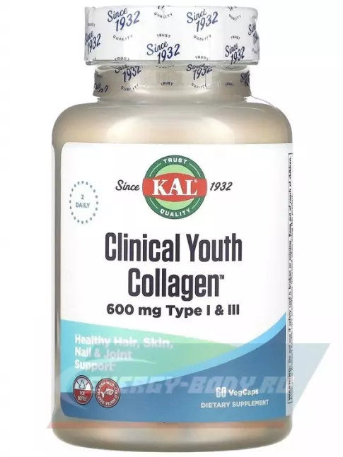COLLAGEN KAL Clinical Youth Collagen I&III 600 mg 60 капсул