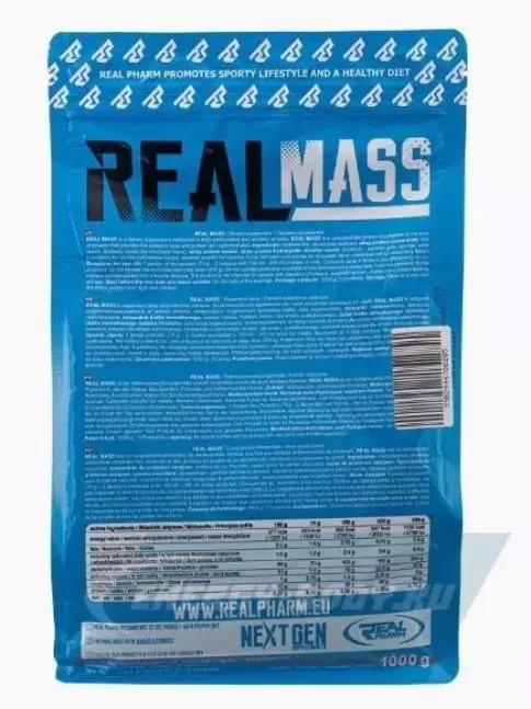 Гейнер Real Pharm Real Mass 1000 г, Банан