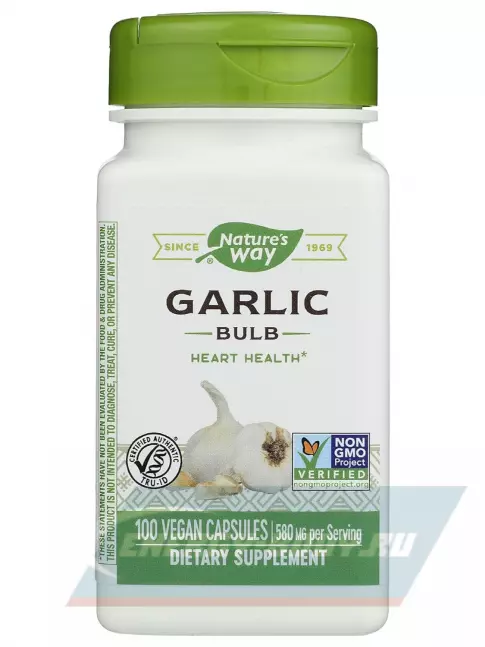  Nature's Way Garlic Bulb 100 веганских капсул
