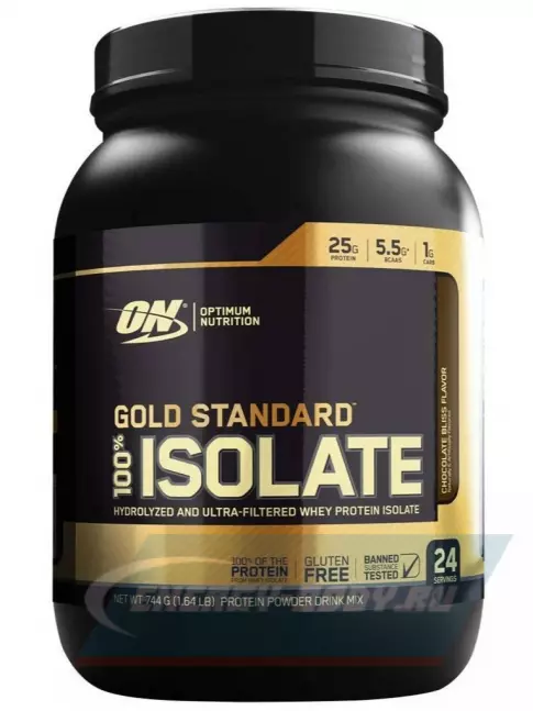  Optimum Nutrition 100% Isolate Gold Standard 745 г, Мятный шоколад