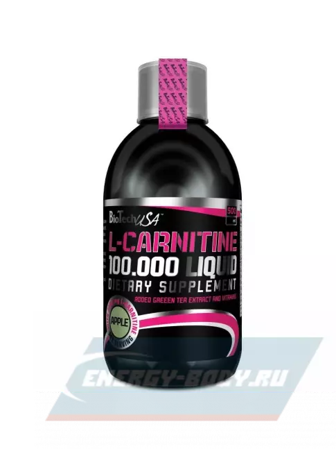 L-Карнитин BioTechUSA L-Carnitine 100.000 Liquid 500 мл, Яблоко