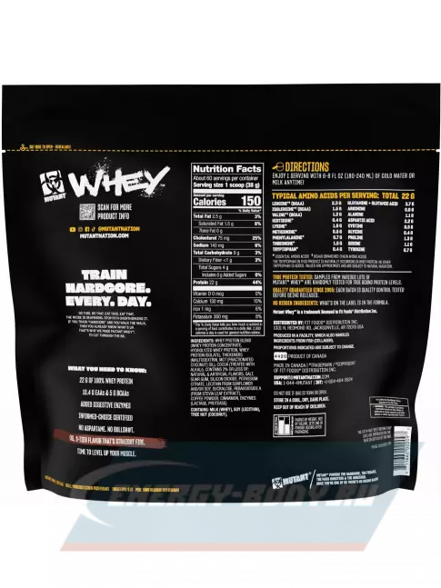 Mutant Whey 2270 г, Тройной шоколад Mutant Whey 2270 г, Тройной шоколад