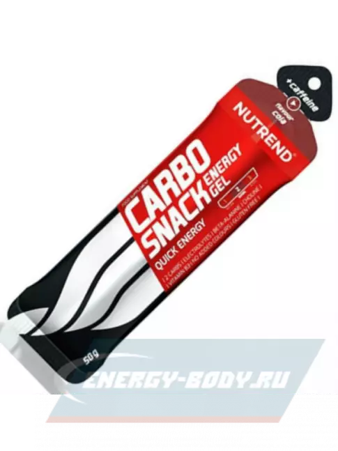 Энергетический гель NUTREND Carbosnack 60mg caffeine саше 3 шт x 50 г, Кола