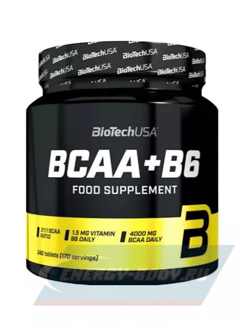 ВСАА BioTechUSA BCAA 2:1:1 + B6 340 таблеток