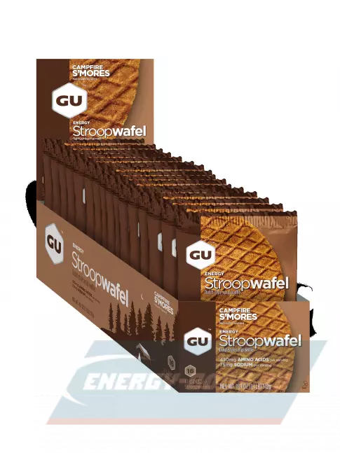 Батончик энергетический GU ENERGY GU ENERGY STROOPWAFEL no caffeine 16 x 32 г, Печенье