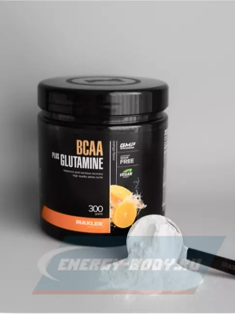 ВСАА MAXLER BCAA + Glutamine 300 г, Апельсин