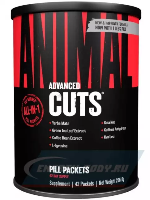 UNIVERSAL NUTRITION ANIMAL CUTS 42 пакетика