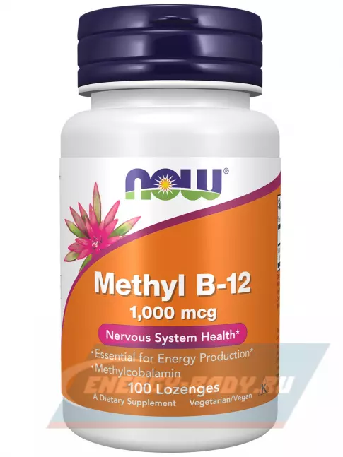 NOW FOODS Methyl B-12 1000 mcg 100 леденцов NOW FOODS Methyl B-12 1000 mcg 100 леденцов
