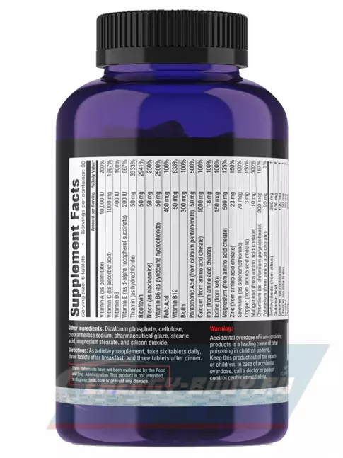  Ultimate Nutrition Daily Complete Formula 180 таблеток